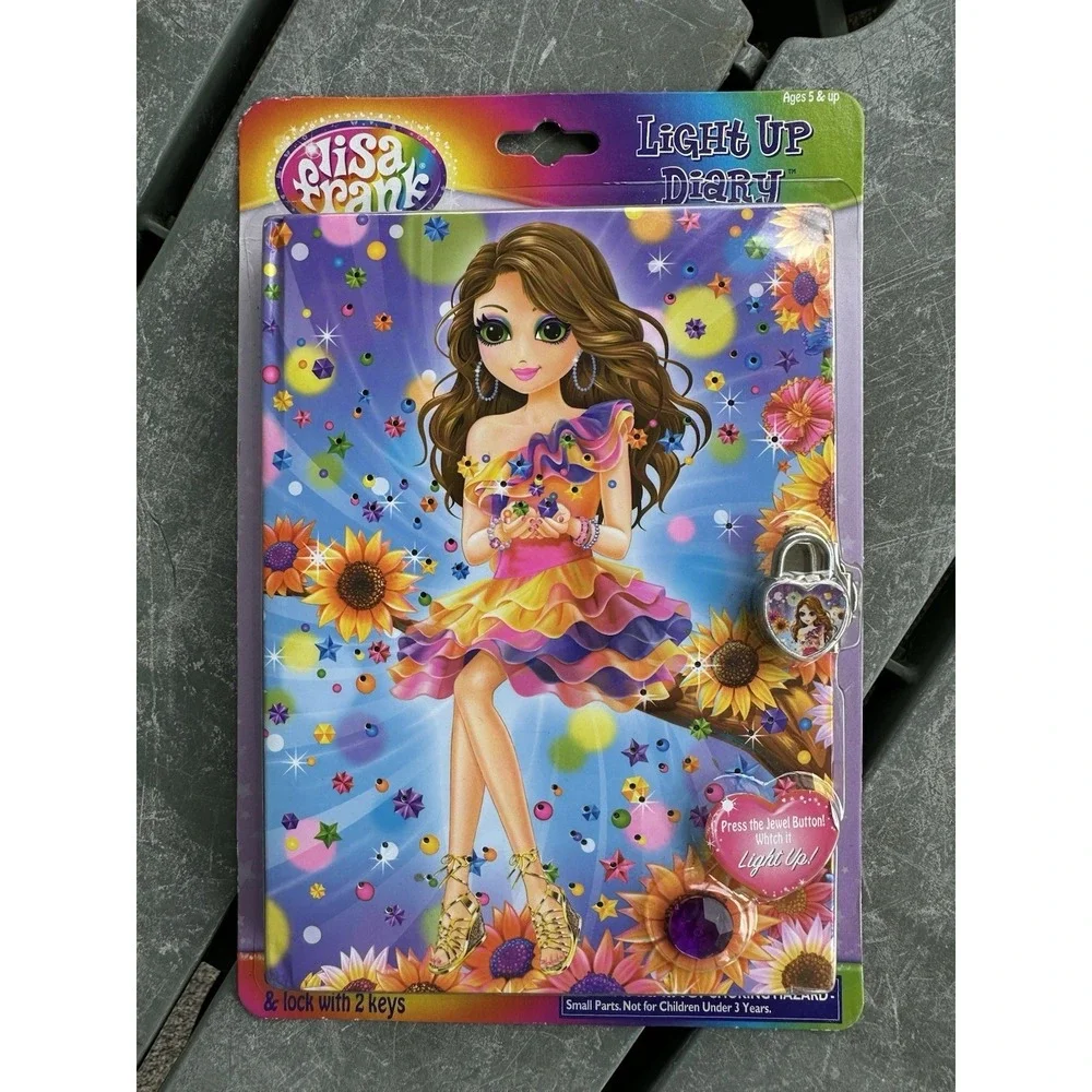 2012 Light Up Lisa Frank Tatey‎ Bug Diary Journal New Lock And Key Sealed